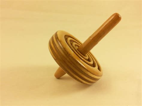 Wooden Spin Top Spinning Top Spiral Handmade Medium Wooden Etsy