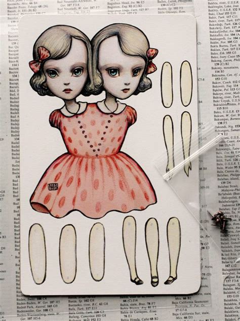 You Are So Special The Conjoined Twins Articulated Paper Kit Doll By Mab Graves Paper