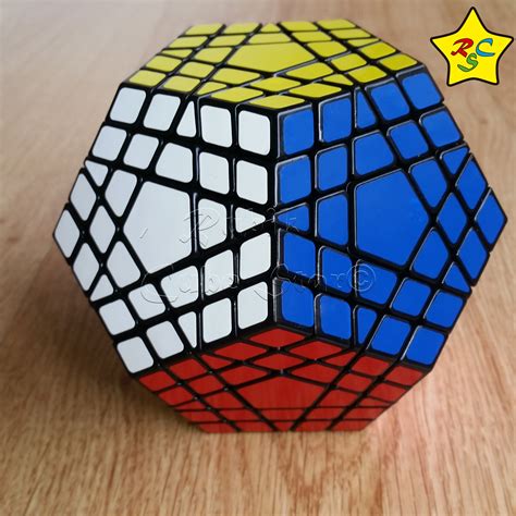Cubo Rubik Gigaminx Shengshou Megaminx 5x5 Dodecaedro Negro Rubik