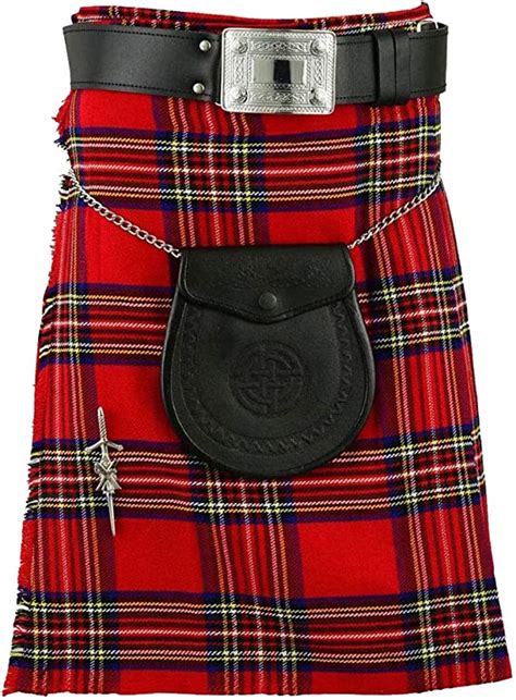 Traditional Scottish Highland Kilt 8 Yards Acrylic Wool Kilt Out Fit