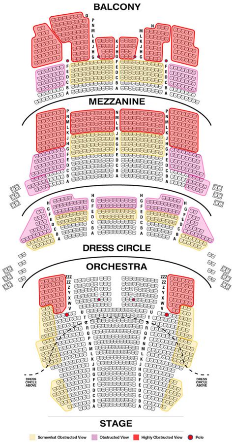 Chicago Theatre Seating Map Printable Map