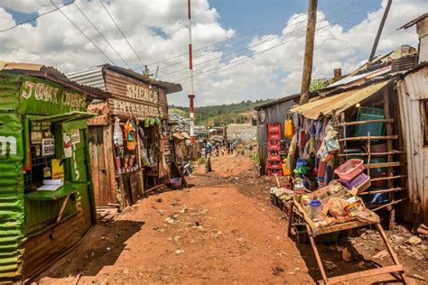 Tiendas De La Calle De Los Tugurios De Kibera En Nairobi Kenia Foto De