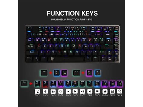 E Element Z 88 Rgb Led Backlit Water Proof Mechanical Gaming Keyboard