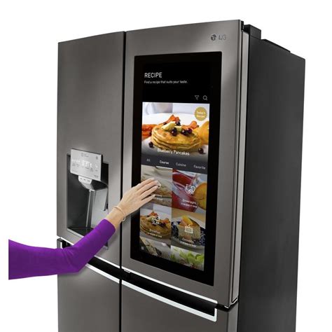 It would fill the tray with water, freeze and then just partially tilt and would stay in the position for days. LG Touchscreen Smart Wi-Fi Enabled 29.7-cu ft 4-Door ...