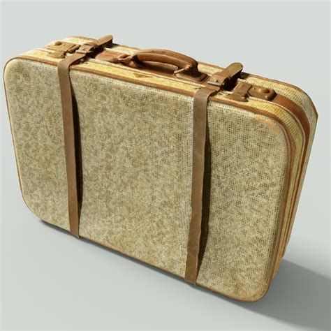 3d Vintage Suitcase Retro Turbosquid 1164671