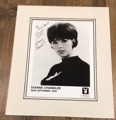 RARE DIANNE CHANDLER SIGNED PICTURE X INCHES PLAYMATE MISS SEP PLAYbabe EBay