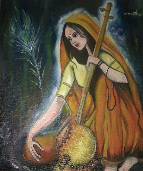 Meera Bai Painting By Sanjana Deshpande