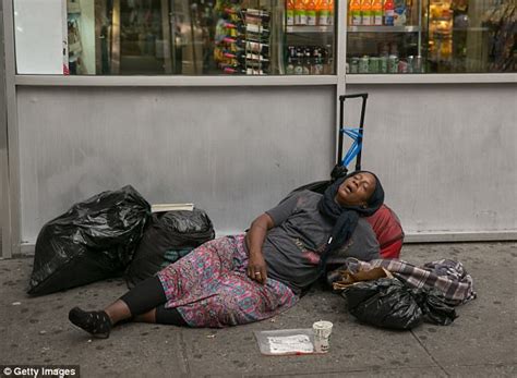 Homeless People Living Streets