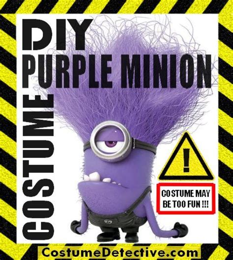 DIY Purple Minion Costume A K A The Evil Minion Minion Costumes