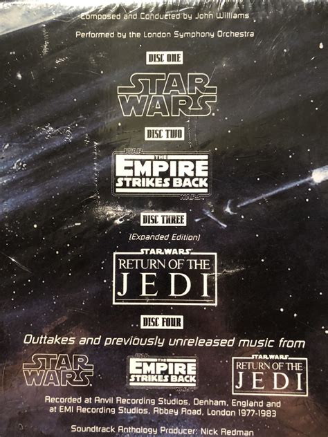 Star Wars Trilogy The Original Soundtrack Anthology 4 Disc Set