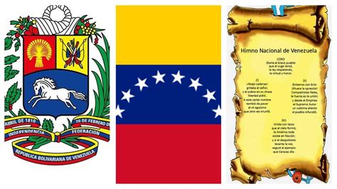 Símbolos Patrios De Venezuela Ve
