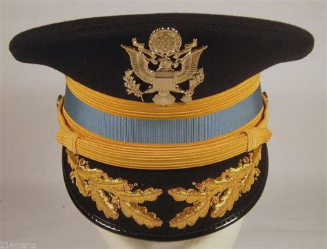 Us Army Field Officer Infantry Service Dress Blues Uniform Hat Cap