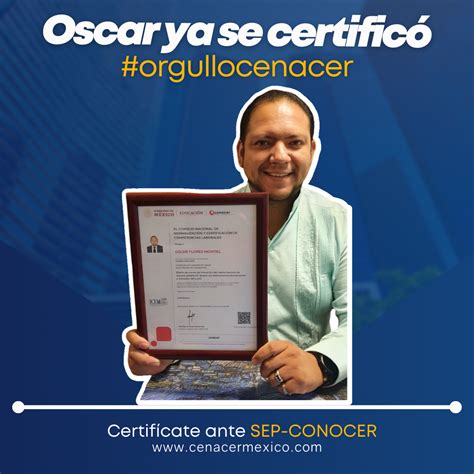 Certifícate Ante Sep Conocer