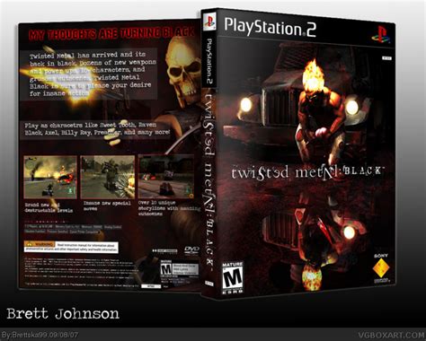 Twisted Metal Black Playstation 2 Box Art Cover By Brettska99