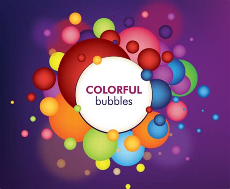 Colorful Bubbles Vector Art And Graphics