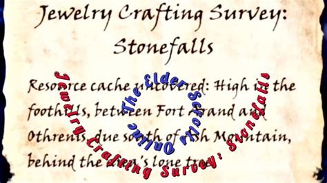 ESO Jewelry Crafting Survey Stonefalls The Elder Scrolls Online