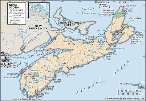 Nueva Escocia Mapa Los Estudiosos Arca