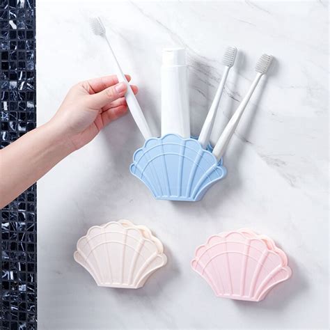 Cute Suction Cup Toothbrush And Toothpaste Holder Bathroom Hanging