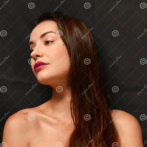 Portrait Nude Girl Sitting On Bed Stock Image Image Of Fashion Model 131081101