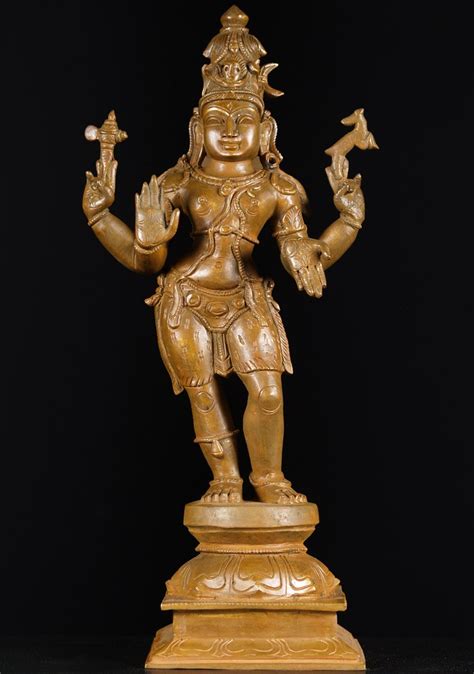 Sold Bronze Standing Shiva Statue 18 72b51 Hindu Gods And Buddha Statues