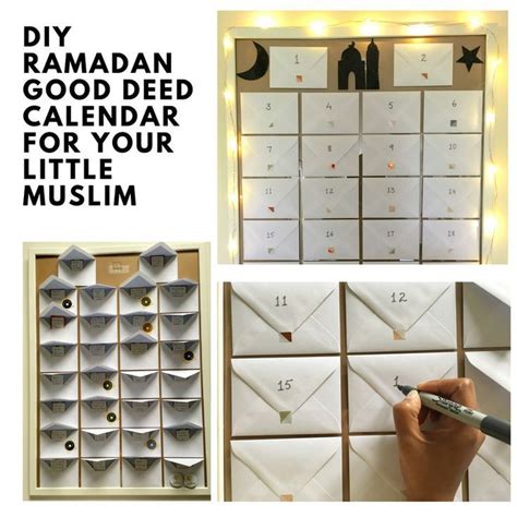Diy Ramadan Good Deed Calendar For Your Little Muslim In 2020 With