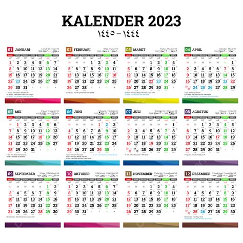 Kalender 2023 With Hijri And Indonesian National Holiday Kalender 2023
