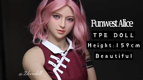 funwest doll pink hair anime sex doll alice 159cm youtube