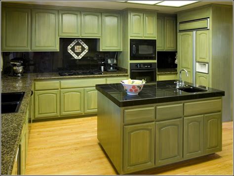 Sage Green Kitchen Cabinets With Black Countertops Houzz Kitchen