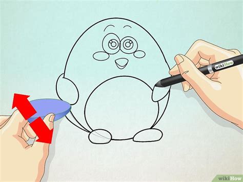 First start with a simple and cute penguin chick. Come Disegnare un Pinguino in Stile Cartoon: 6 Passaggi