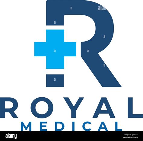 R Letter Medical Cross Symbol Vector Logo Design Stock Vector Image
