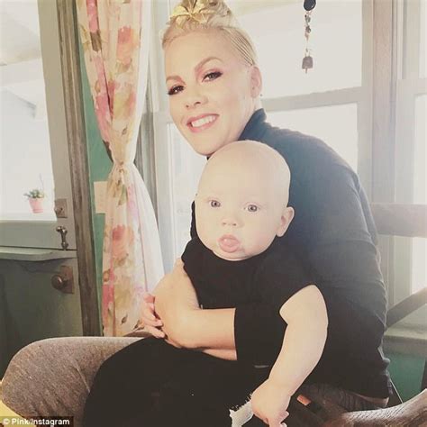 Pink Shares Cute Snap Of Her Five Month Old Son Jameson Daily Mail Online