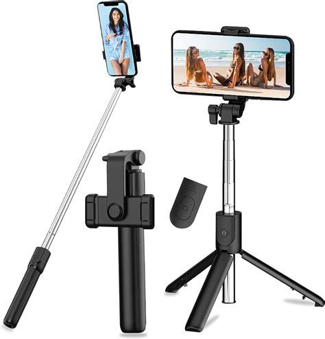 Selfie Stick Tripod With Remote Control 360 Rotation 3 In 1 Wireless