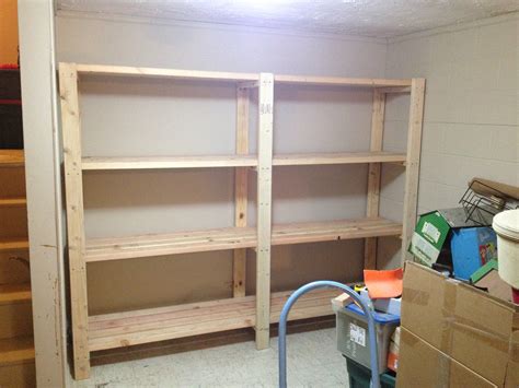 If you prefer to buy your garage shelves, there are many wonderful options available. Ana White | 2 x 4 Garage Shelves Built into Basement Storage! - DIY Projects