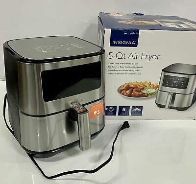 By circulating hot air, this air fryer creates a crispy outer layer that locks in moisture. Insignia - 5-qt. Digital Air Fryer 600603250125 | eBay