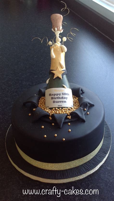 50th Champagne Birthday Cake