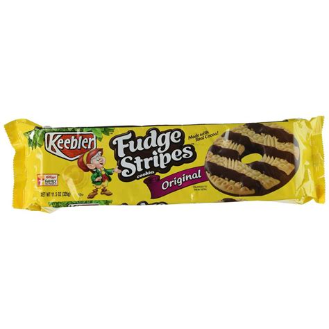 12 Packs Keebler Fudge Shoppe Fudge Stripe Cookies 115 Ounces