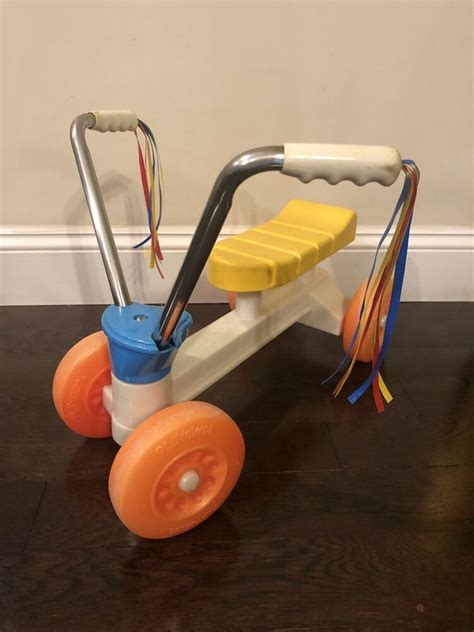 Vintage 80s Playskool Ride On Toy Bike Scooter Tyke Bike Toddler 1980s