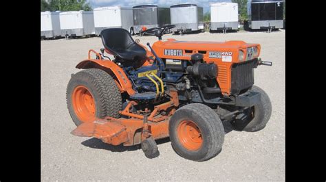 Kubota 4wd Awd B7100 Diesel Mower 3pt Hitch 3 Cyl Sold For 850 Youtube