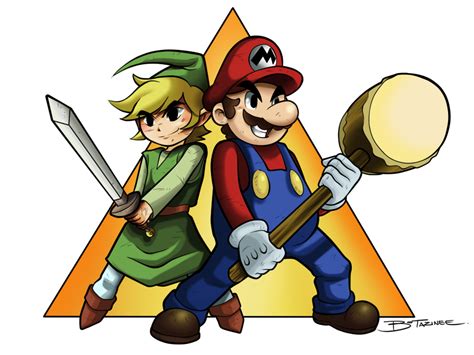 Mario And Link By Darkchapolin On Deviantart
