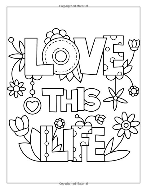 Hearts zentangle coloring page from zentangle category. Inspirational Quotes Coloring Pages - Coloring Home