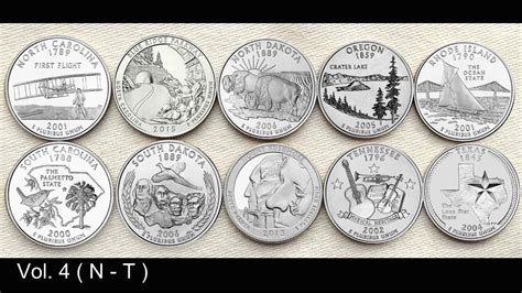 United States Mints 50 State Quarters Coin Collection In Alphabetical