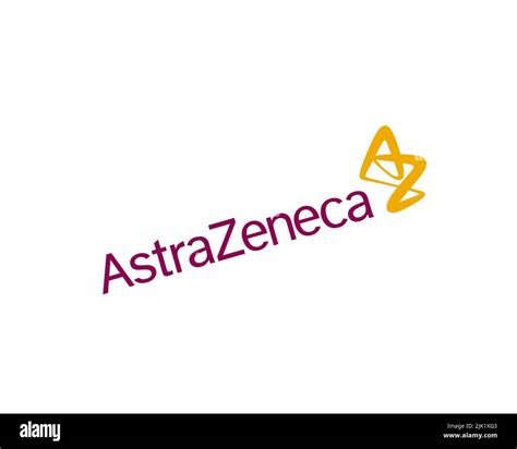 Astrazeneca Rotated Logo White Background Stock Photo Alamy