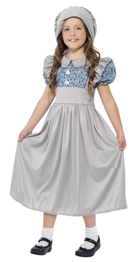 Kids Victorian School Girl Costume