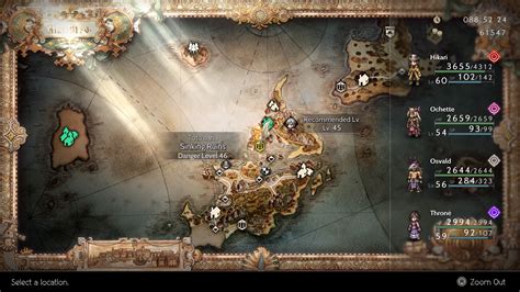 Octopath Traveler Ii Walkthrough Dungeon Guides Sinking Ruins Behemoth