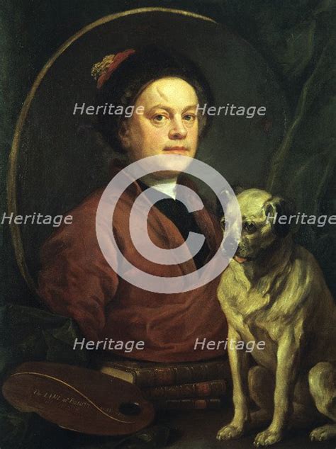 The Painter And His Pug 1745 Artist William Hogarth 1155051