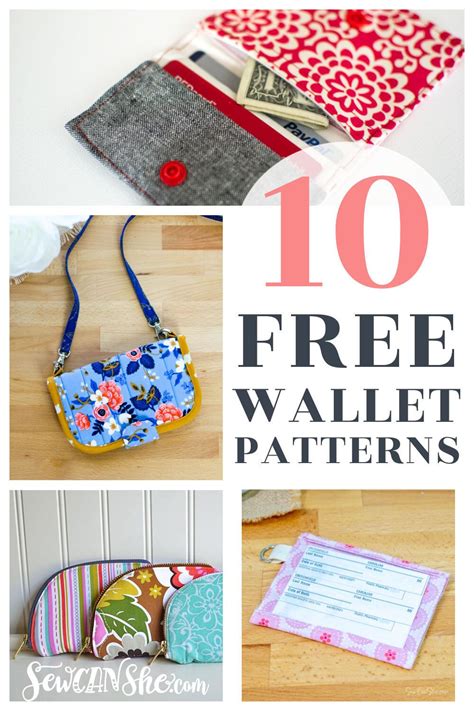 10 Free Wallet Sewing Patterns — Sewcanshe Free Sewing Patterns