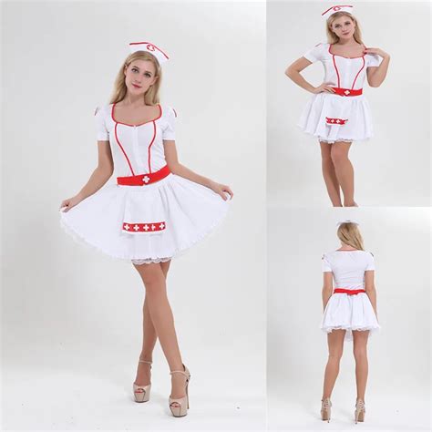 Free Shipping New Style Sexy Costumes Cosplay Nurse Uniform Fancy Dress Set Outfit Plus Size