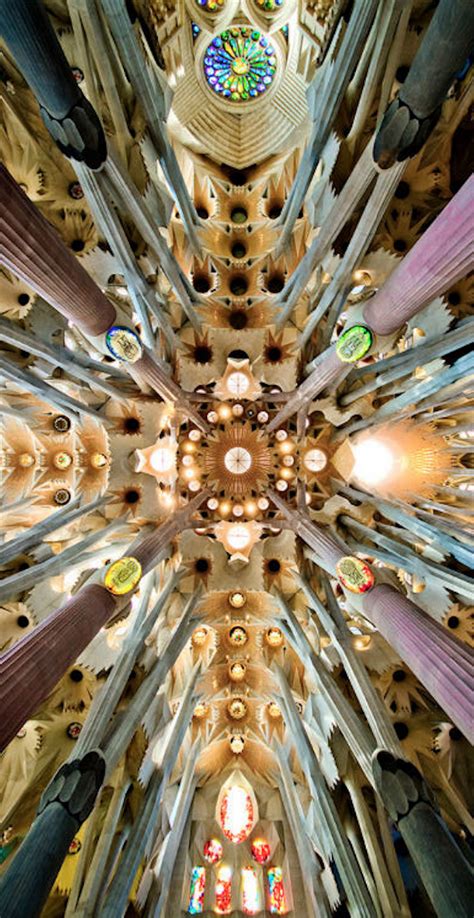 Inside La Sagrada Familia Barcelona Gaudi Gaudi Architecture