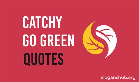 80 Catchy Go Green Sayings