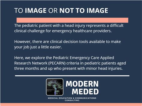 Pecarn For Pediatric Head Injury Infographic And Calc Modern Meded